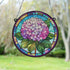 Hydrangea Stained Glass Effect Suncatcher